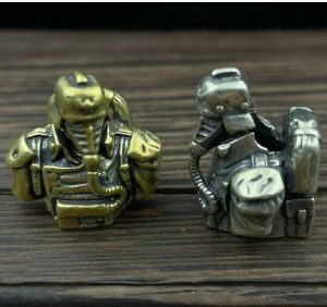 Paracord Bead - #125 - Cyber Soldier - Brass