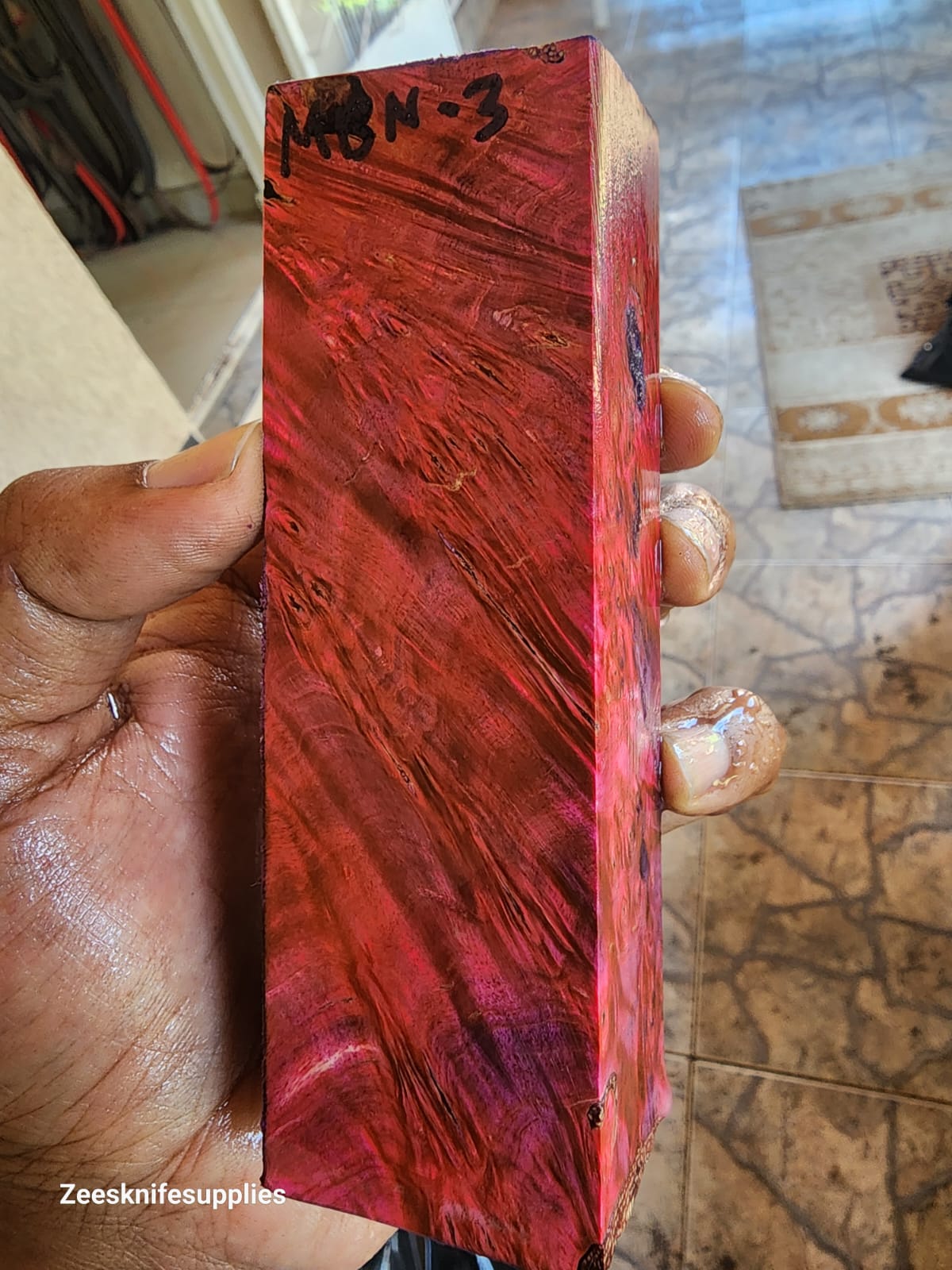 Maple Burl Block - MBN - 3