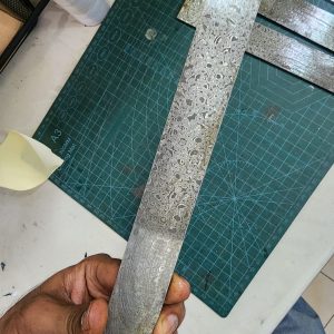 Alternative view of VG10 Core - Raindrop - Stainless - B