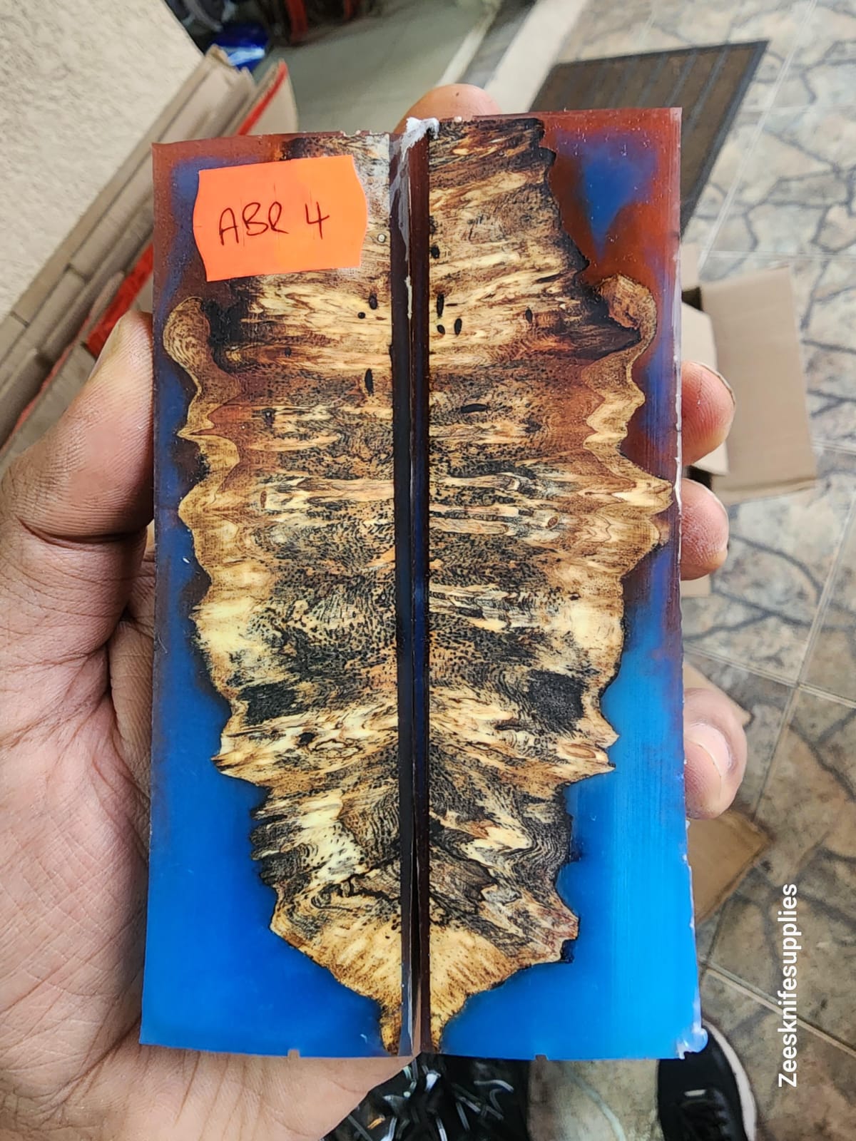 Burl - Amboyna Resin Scale Set - A B R - 4