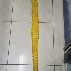 Alternative view of Crocodile Back Strap Leather - Yellow