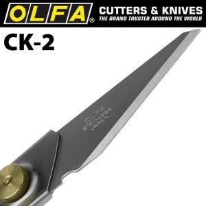 Alternative view of Olfa Cutter Model Ck2 With Screw Lock