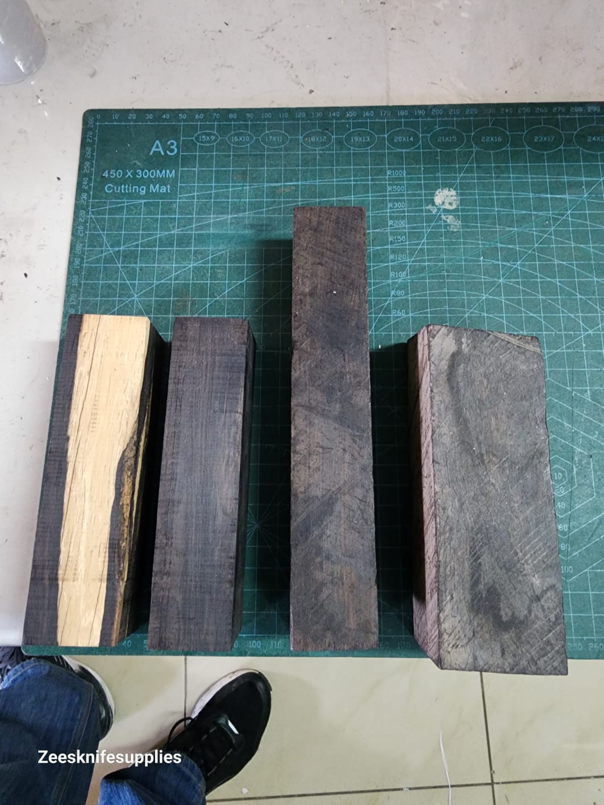 African Blackwood Blocks - Pack 4
