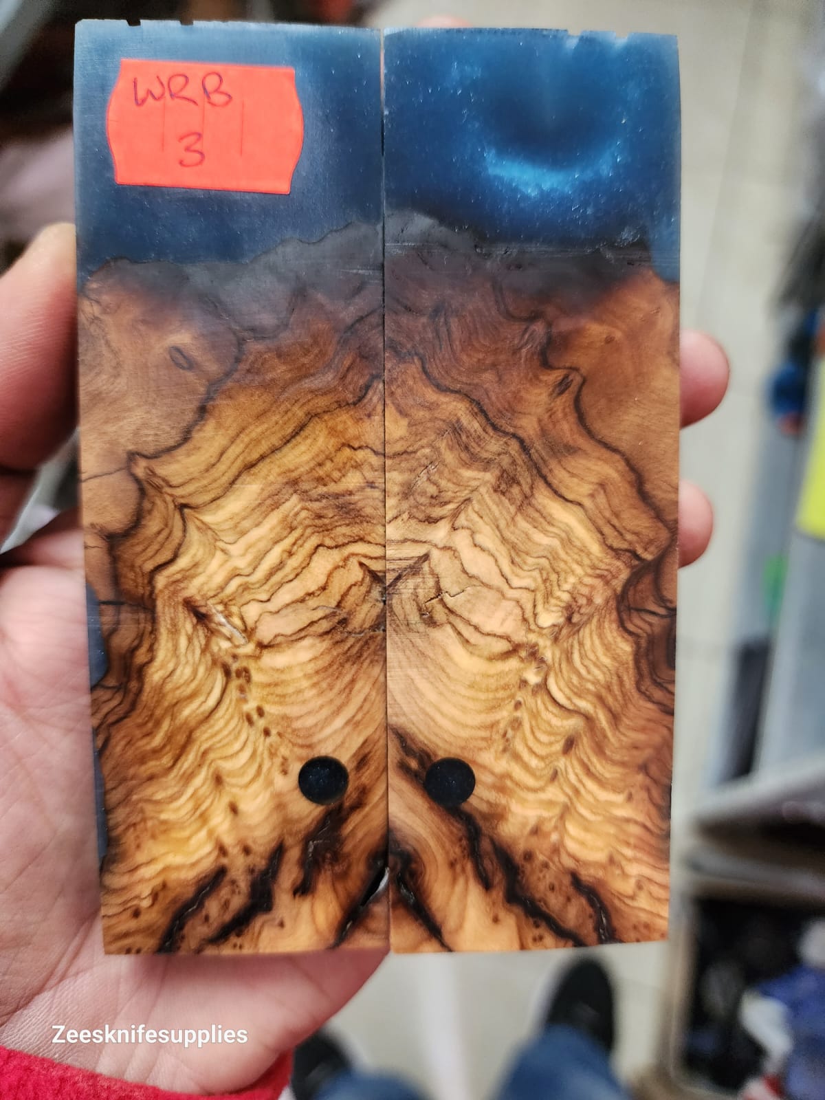 Burl - Wild Olive Hybrid Resin Scale Set - W R B - 3