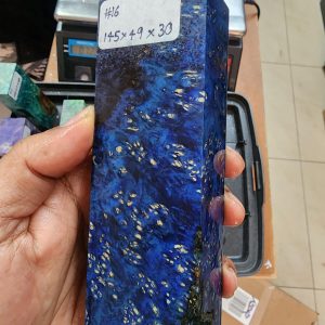 Amboyna Burl Block - 16 - Dyed and Stabilised