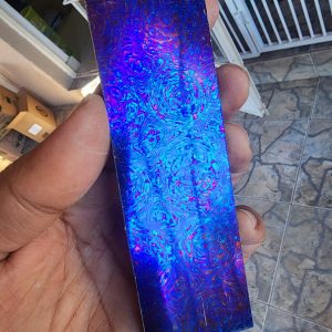 Titanium Damascus - Bulls eye Pattern - Slight Taper