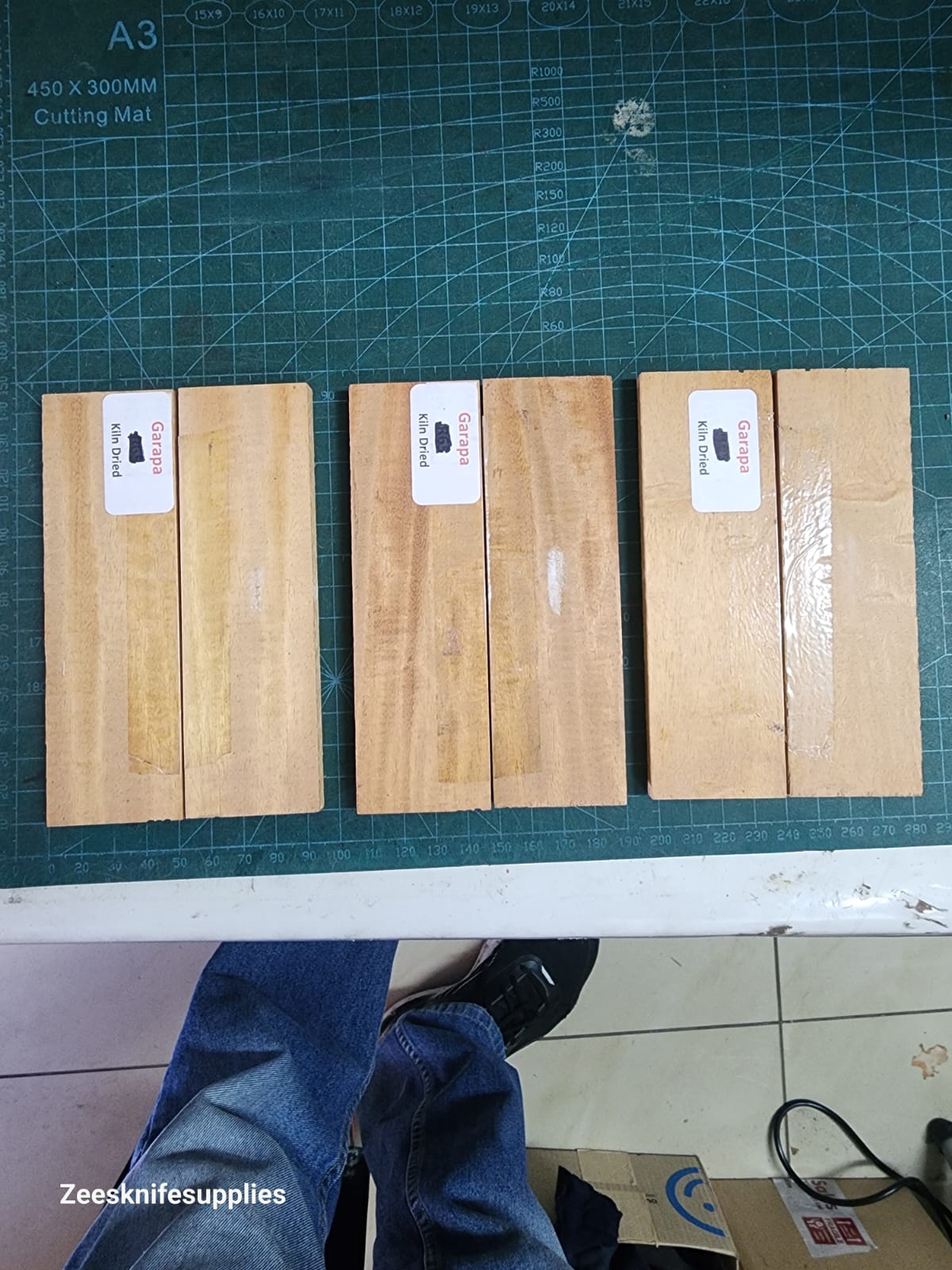 Garapa wood Scales Set - 130*40*9