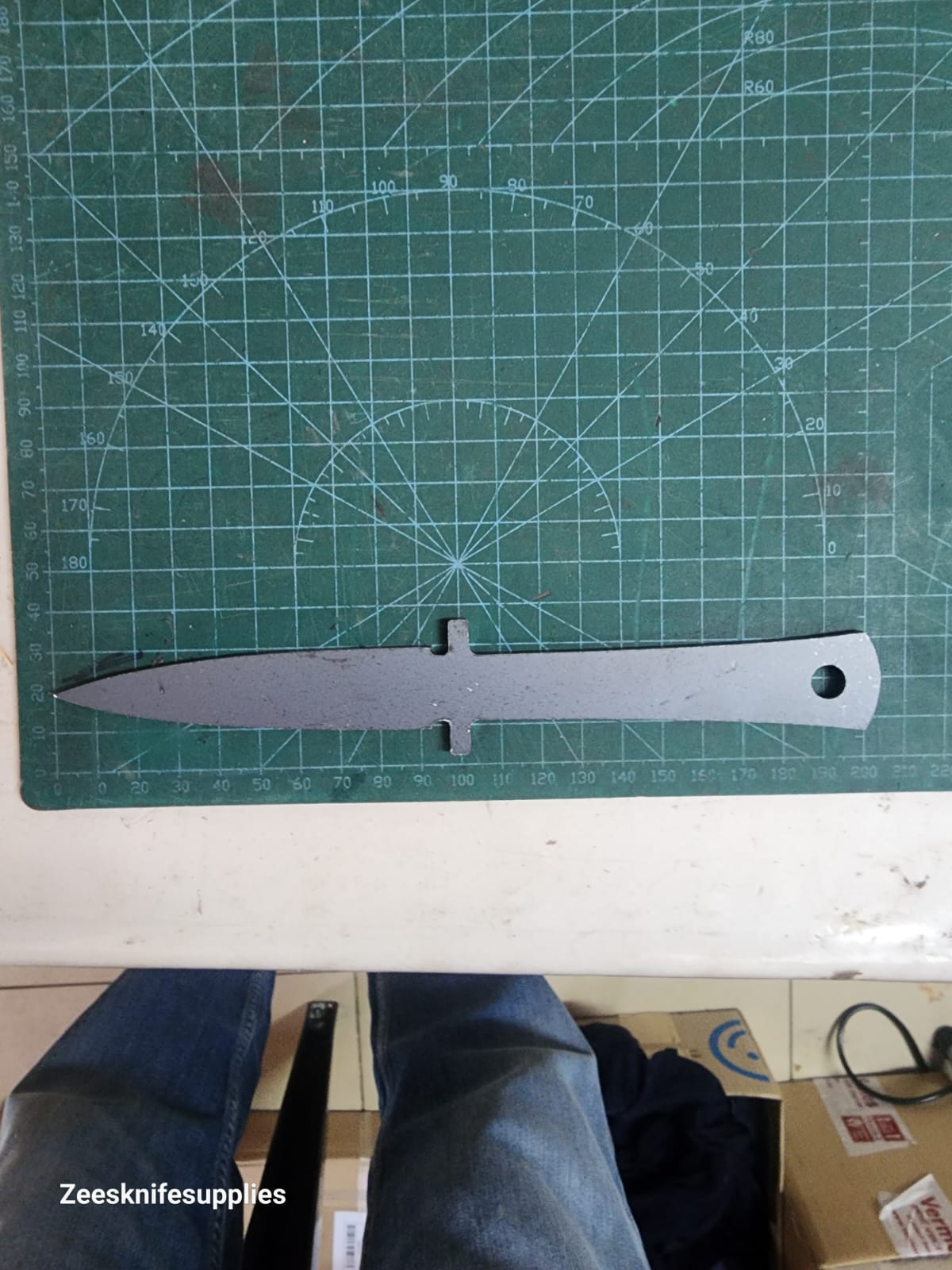 Practice Blank - Dagger - MILD STEEL - 4mm