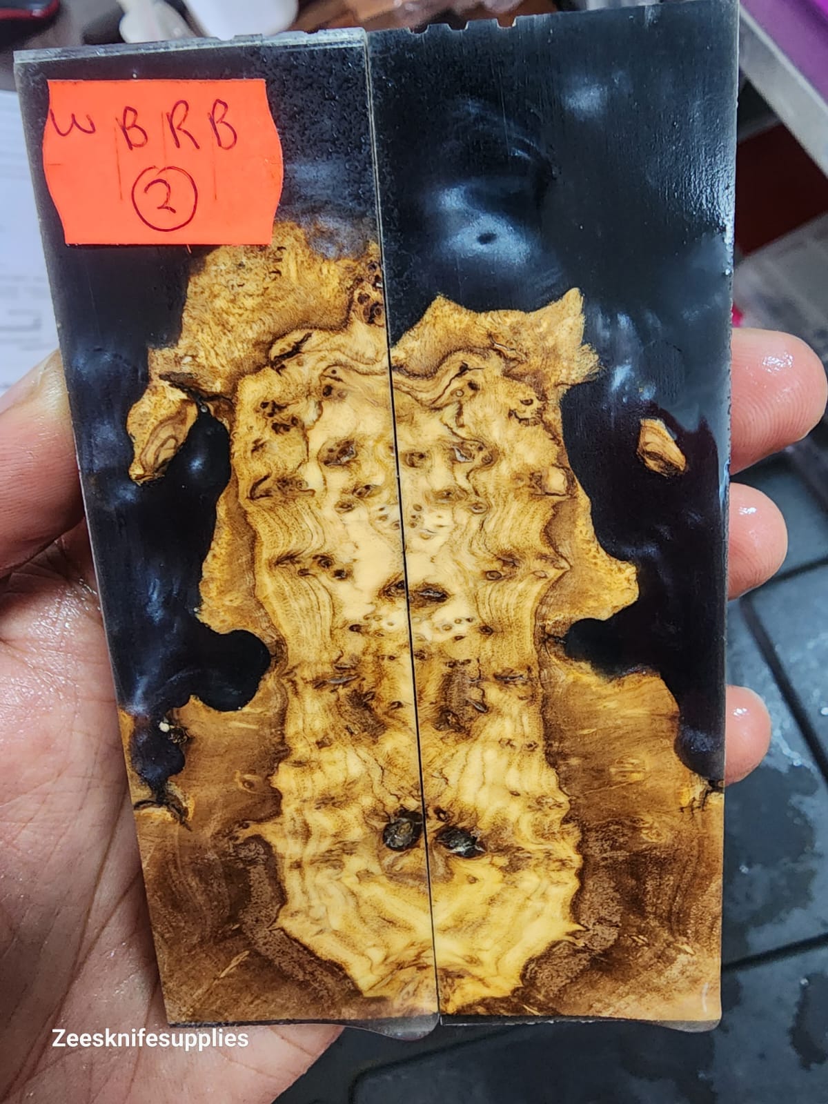 Burl - Wild Olive Hybrid Resin Scale Set - W B R B - 2