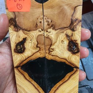 Burl - Wild Olive Hybrid Resin Scale Set - W B R B - 3