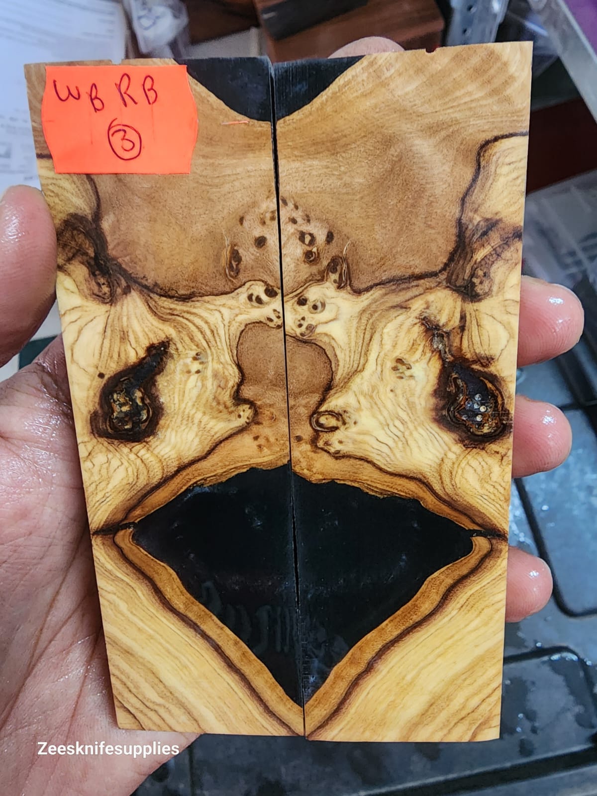 Burl - Wild Olive Hybrid Resin Scale Set - W B R B - 3