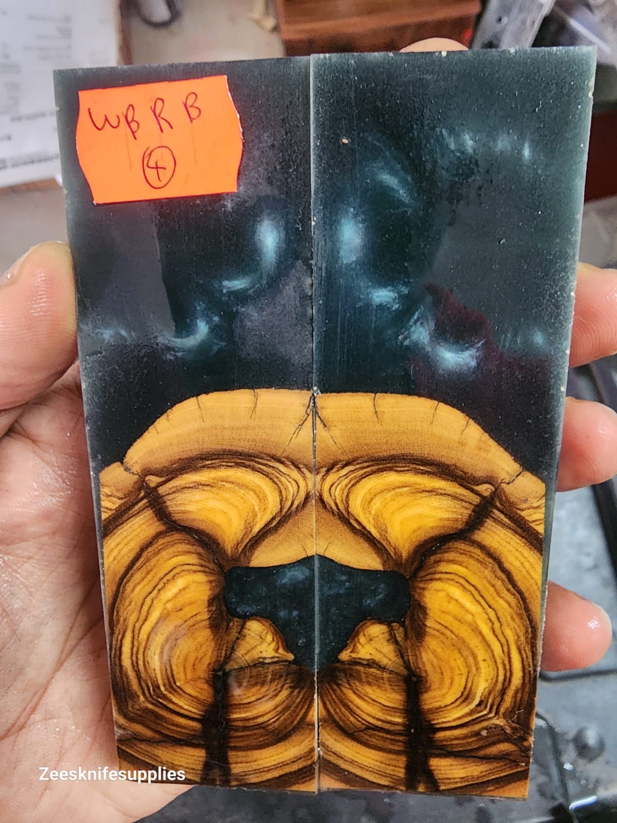 Burl - Wild Olive Hybrid Resin Scale Set - W B R B - 4