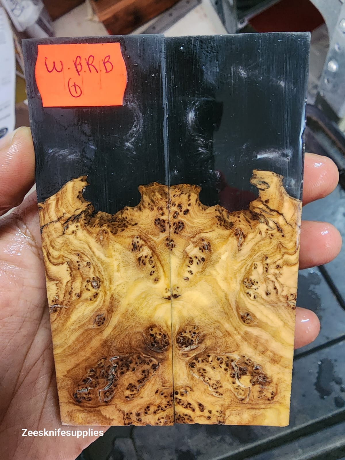 Burl - Wild Olive Hybrid Resin Scale Set - W B R B - 1