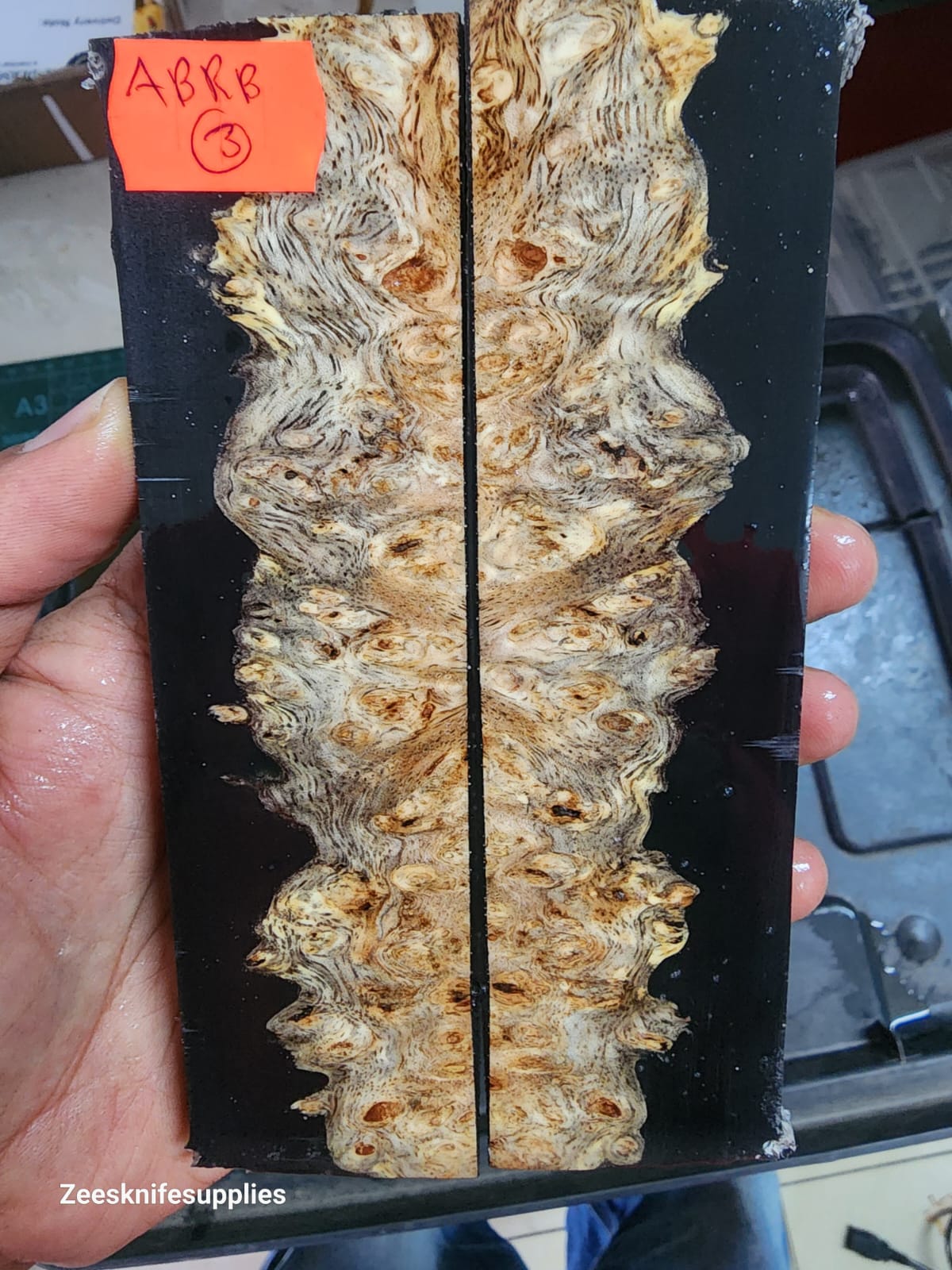 Burl - Amboyna Resin Scale Set - A B R B - 3