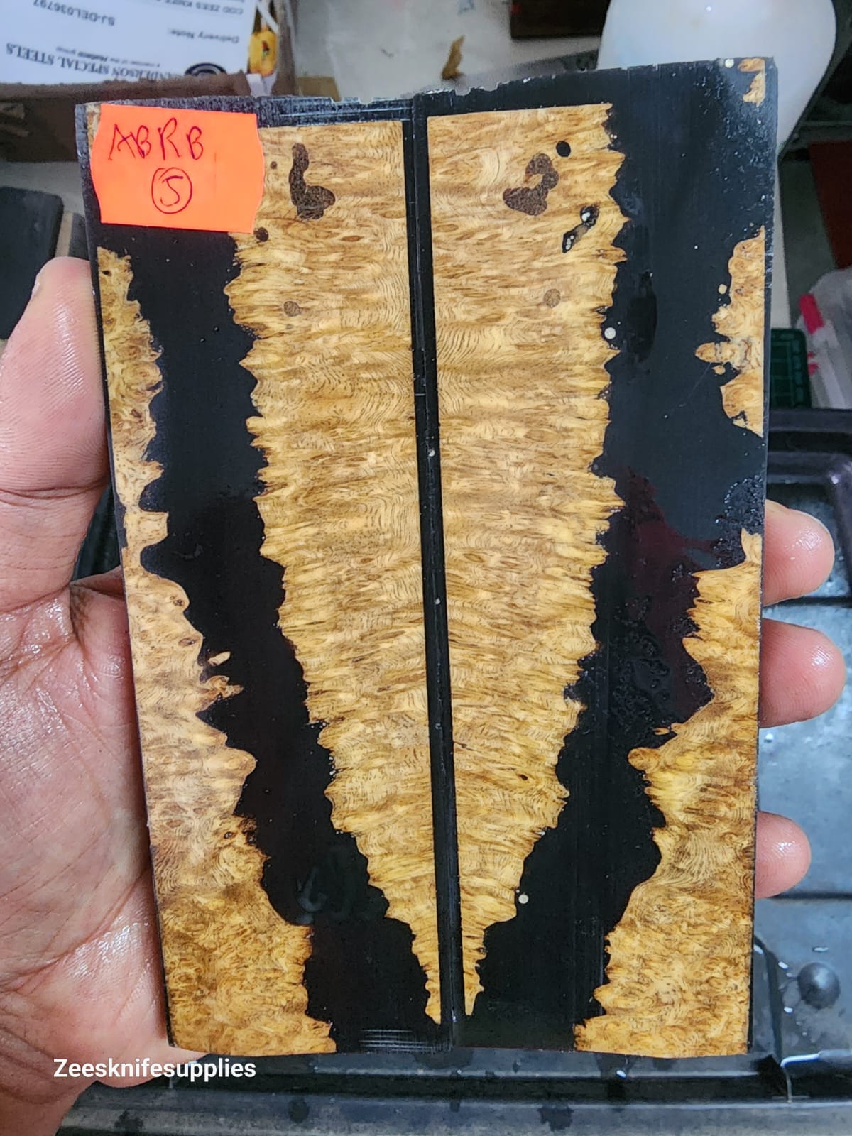 Burl - Amboyna Resin Scale Set - A B R B - 5