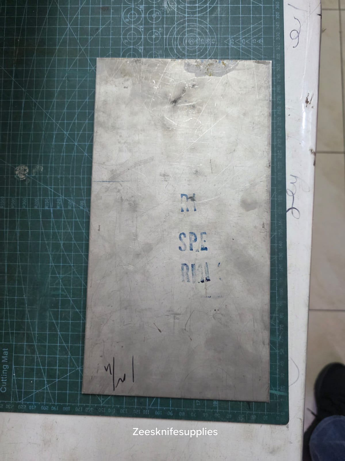 Titanium Sheet 1mm*300*155 - Grade Unknown - TBB 1